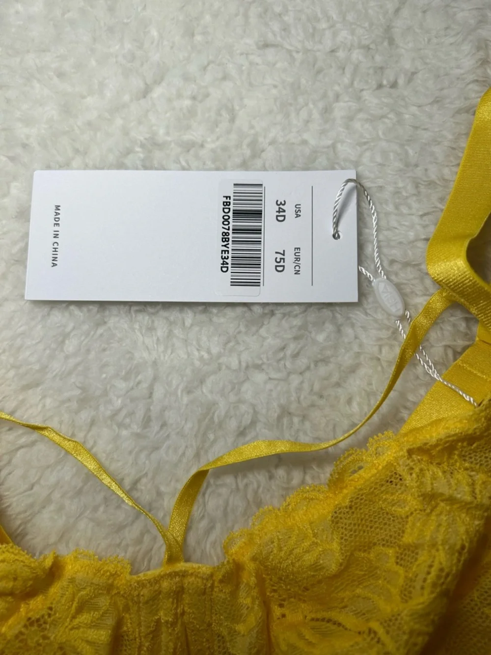 HSIA Pretty In Petals Unlined Strappy Lace Bra 34D NEW